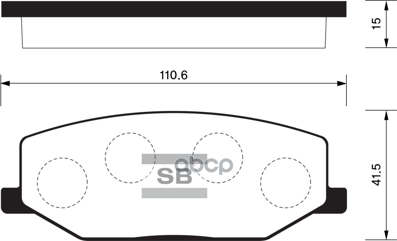 Колодки передние SANGSIN BRAKE SP1540